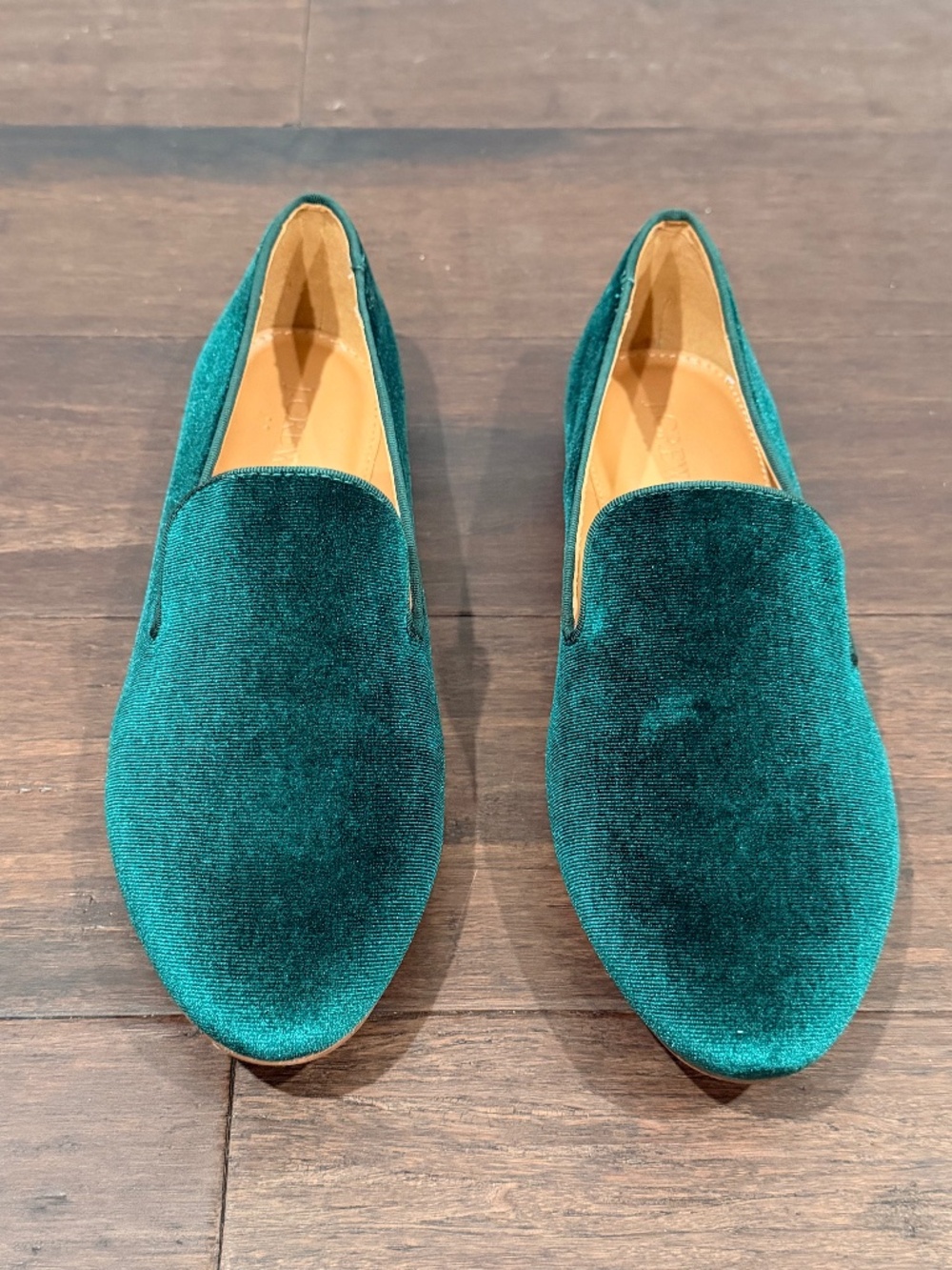 J. Crew - Velvet Loafers - Academic Green - Sz 9